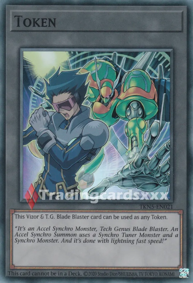 Yu-Gi-Oh! Token Vizor & T.G. Blade Blaster carte Super Rare EN