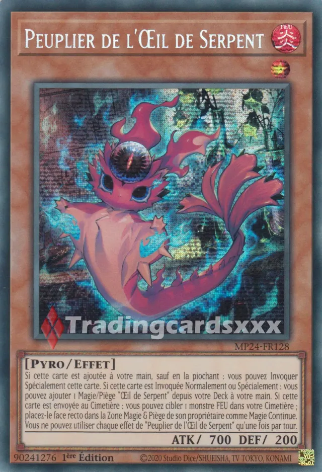Yu-Gi-Oh! Miroirs du Duel Peuplier de l'Œil de Serpent MP24-FR128 carte PSE