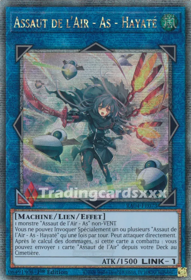 Yu-Gi-Oh! RA04 Assaut de l'Air As Hayaté carte QCSE française