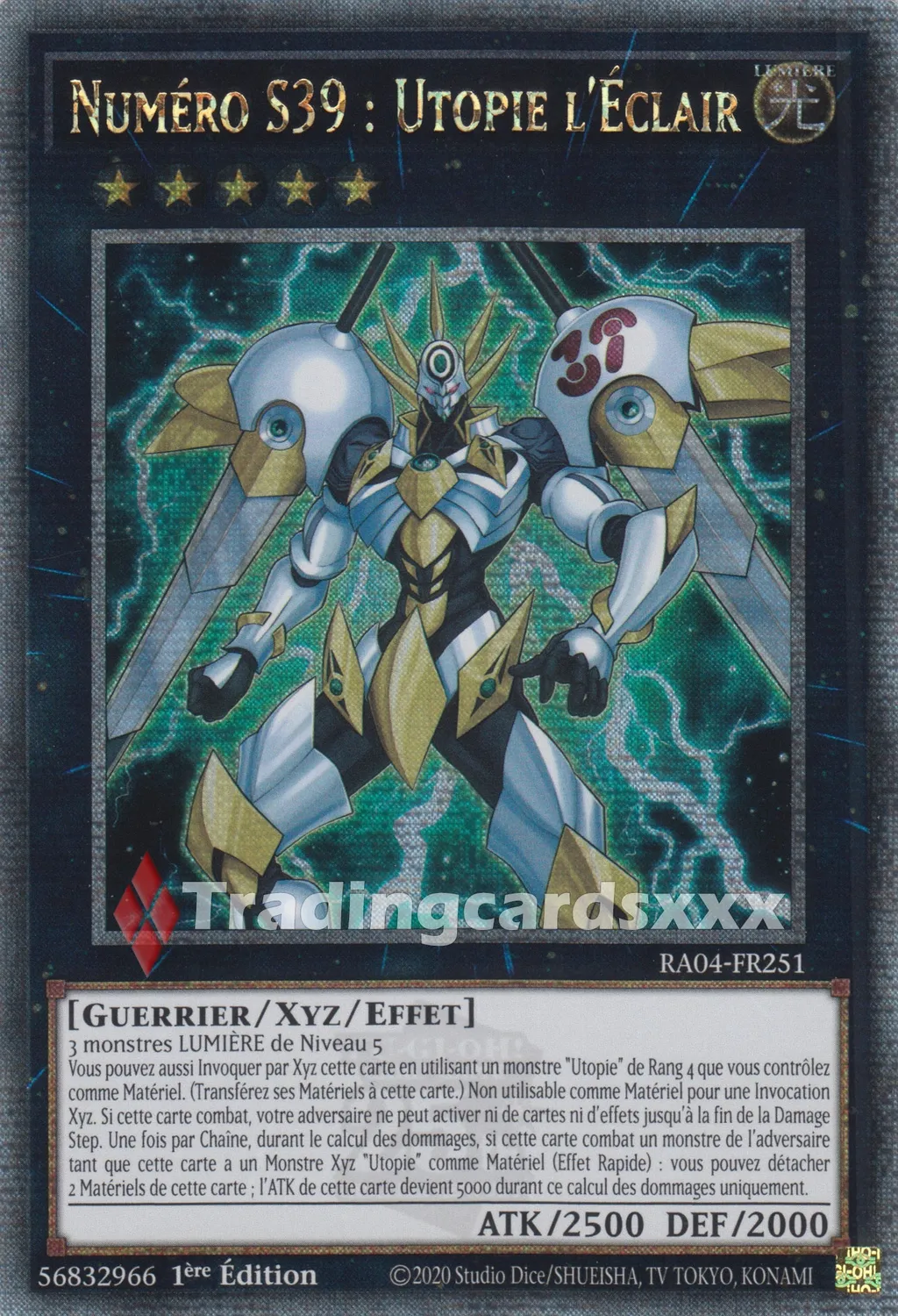 Yu-Gi-Oh! RA04 Numéro S39 Utopie l’Éclair RA04-FR251 carte