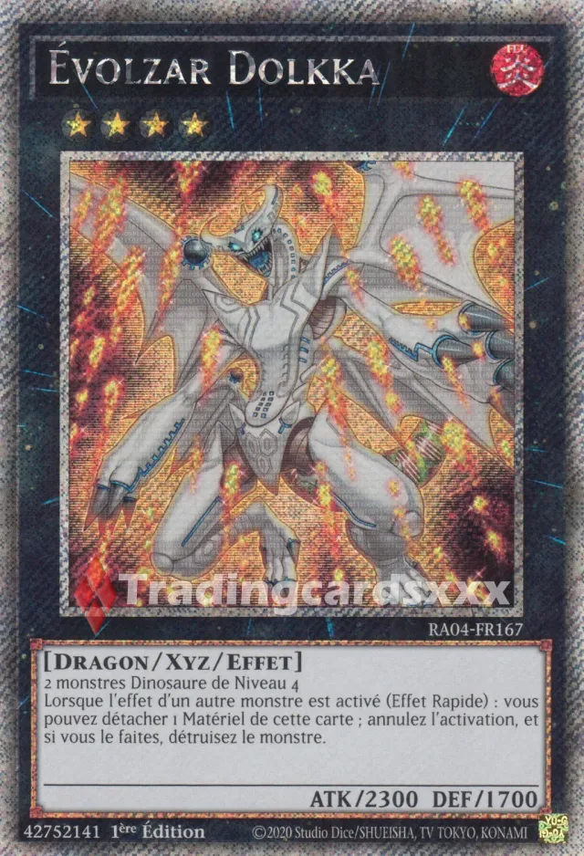 Yu-Gi-Oh! Évolzar Dolkka RA04-FR167 carte à l'unité 1ère édition
