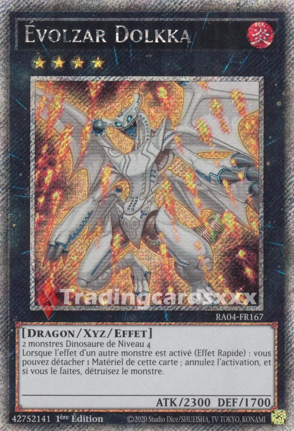 Yu-Gi-Oh! Évolzar Dolkka RA04-FR167 carte à l'unité 1ère édition
