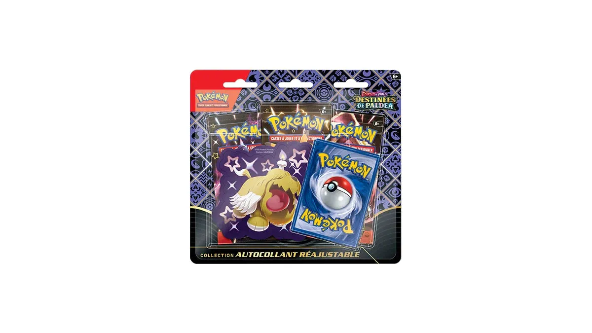 Pokémon Destinées de Paldea Tech Stickers coffret 3 boosters