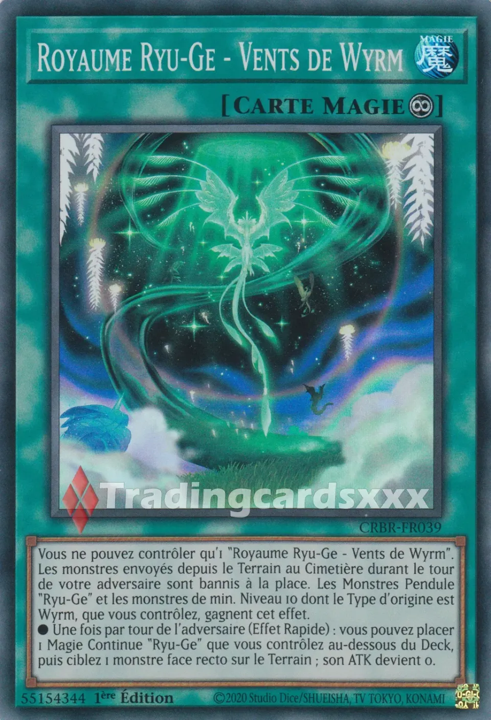 Yu-Gi-Oh! Royaume Ryu-Ge Vents de Wyrm carte CRBR-FR039 SR