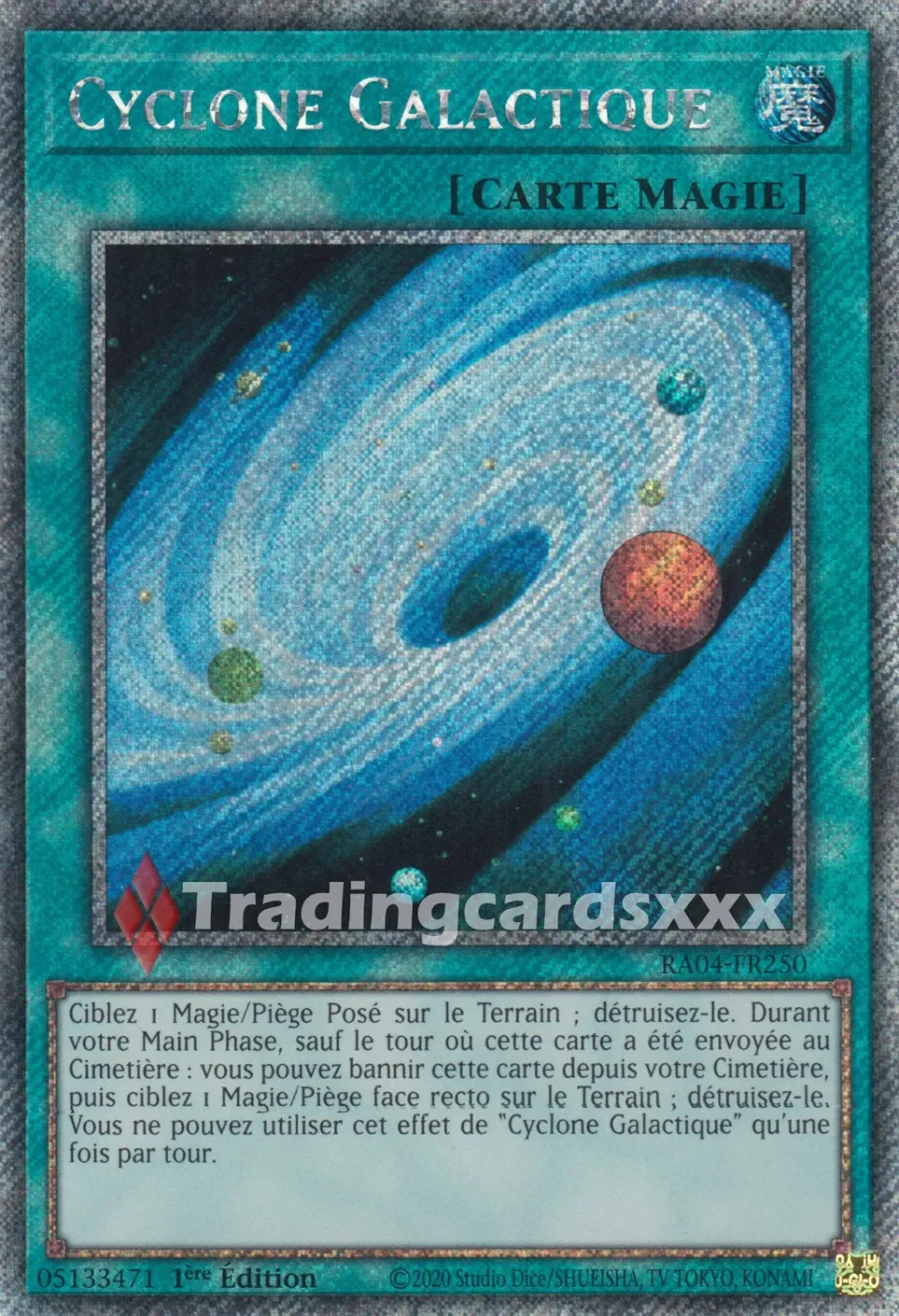 Yu-Gi-Oh! Cyclone Galactique RA04-FR250 carte française