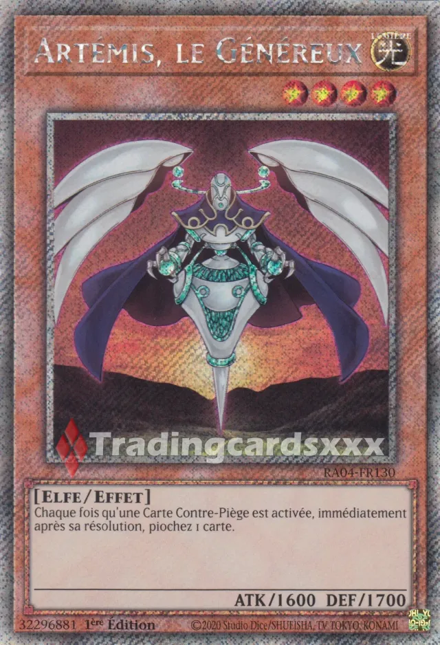 Yu-Gi-Oh! RA04 Artémis le Généreux RA04-FR130 carte française