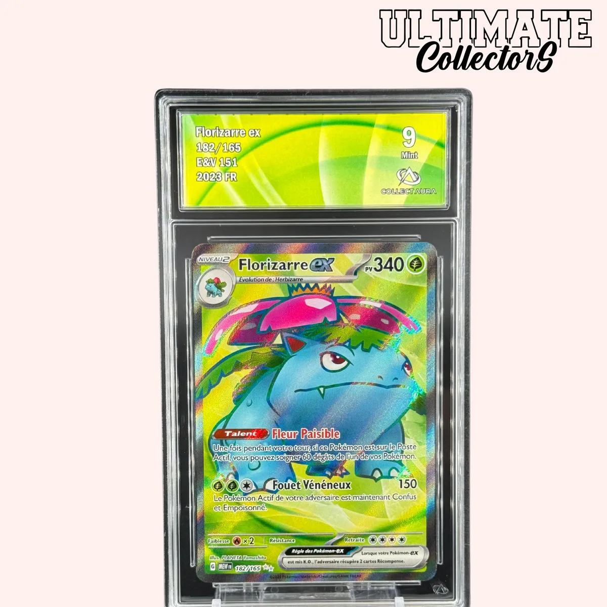 Florizarre ex 182/165 carte Pokémon 151 ultra rare française