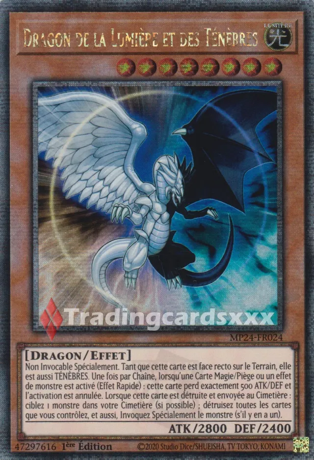 Yu-Gi-Oh! Dragon de la Lumière et des Ténèbres MP24-FR024 carte QCSE