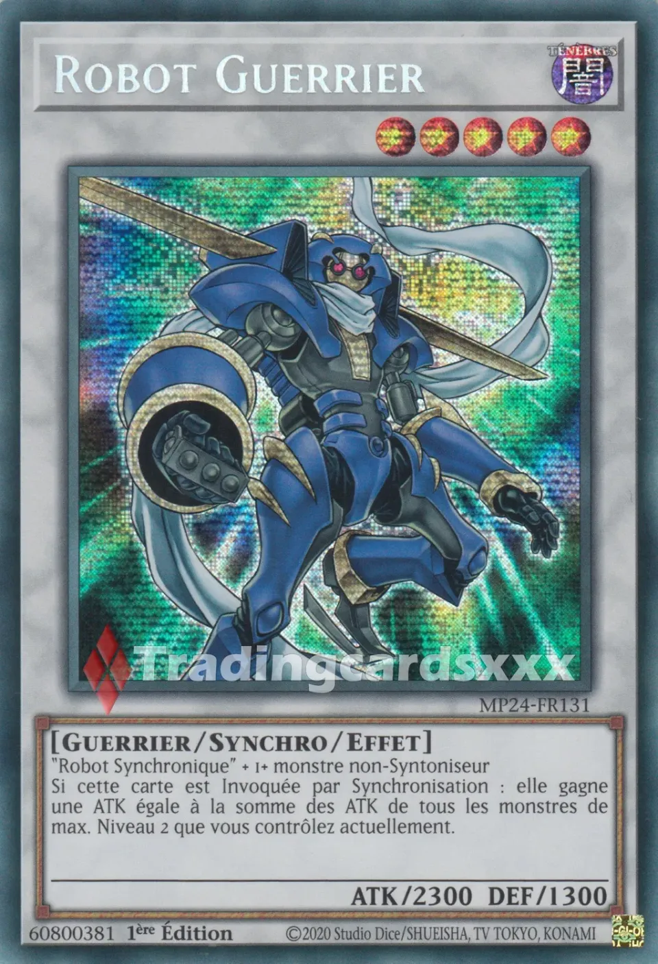 Yu-Gi-Oh! Robot Guerrier carte