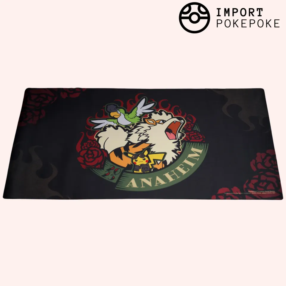 Pokémon Worlds 2025 Anaheim tapis de jeu avec étui