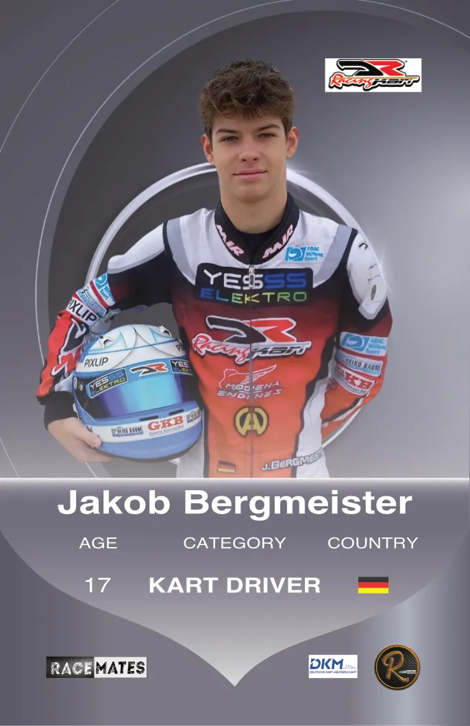 Racemates Jakob Bergmeister carte collector kart