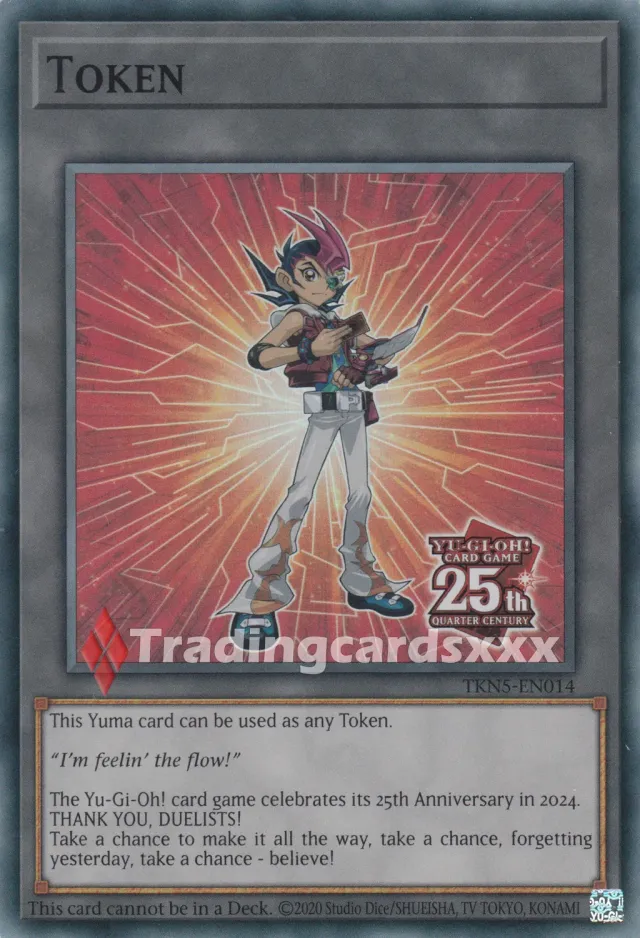 Yu-Gi-Oh! Token Zexal Yuma Tsukumo TKN5-EN014 carte anglaise
