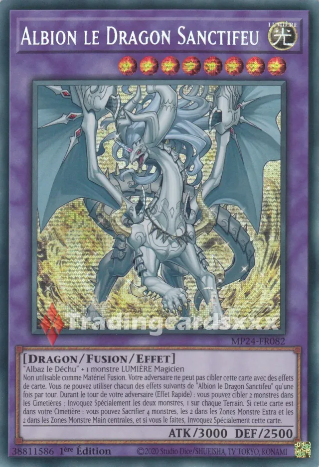 Yu-Gi-Oh! Albion le Dragon Sanctifeu MP24-FR082 carte PSE