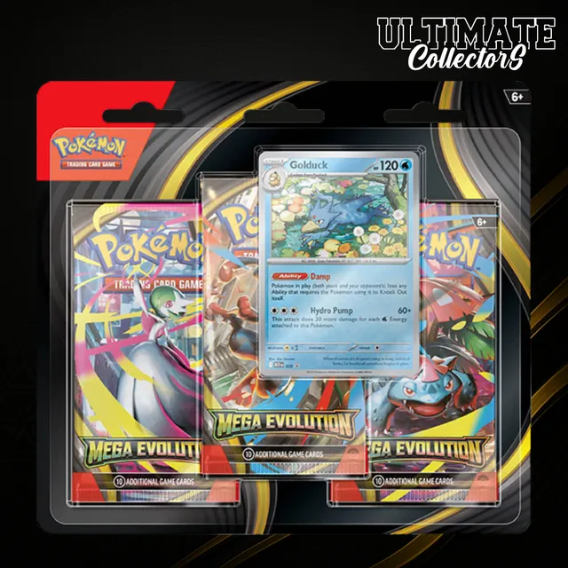 Pokémon Méga-Évolution ME1 tripack 3 boosters + promo FR