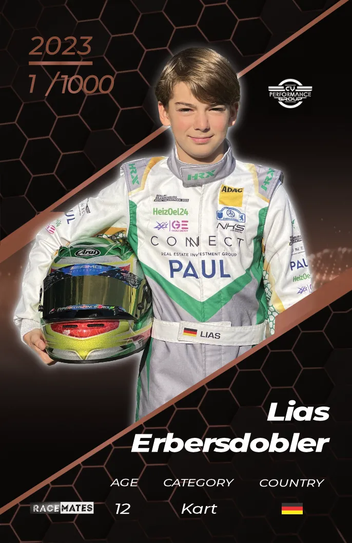 RACEMATES Lias Erbersdobler carte à collectionner