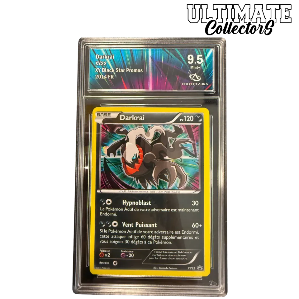 Pokémon Black Star Darkrai XY22 carte gradée française