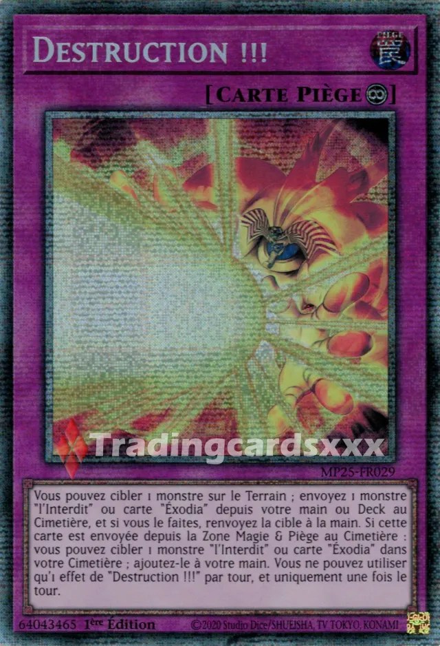 Yu-Gi-Oh! Destruction !!! MP25-FR029 carte STAR à l'unité