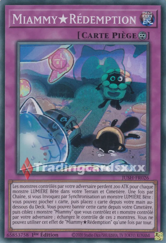 Yu-Gi-Oh! Miammy Rédemption JUSH-FR026 carte SR