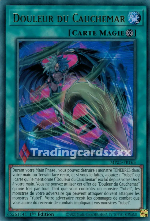 Yu-Gi-Oh! Douleur du Cauchemar carte MP25-FR165 UR 1ère édition