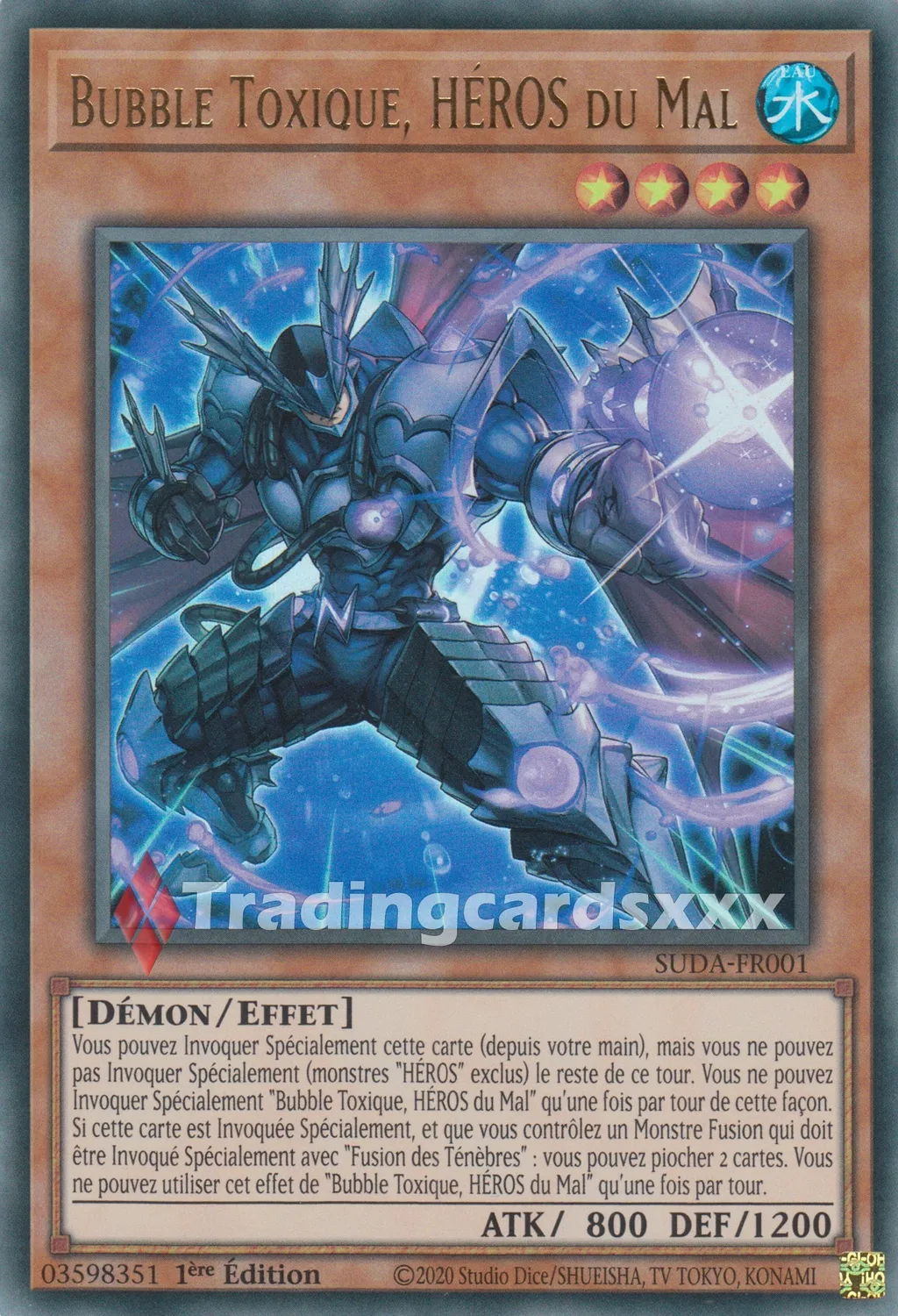 Yu-Gi-Oh! Bubble Toxique SUDA-FR001 carte à l'unité 1ère édition