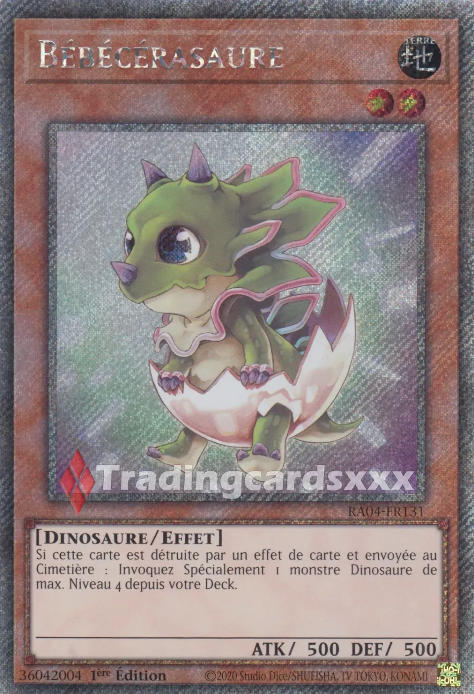 Yu-Gi-Oh! RA04 Bébécérasaure RA04-FR131 carte