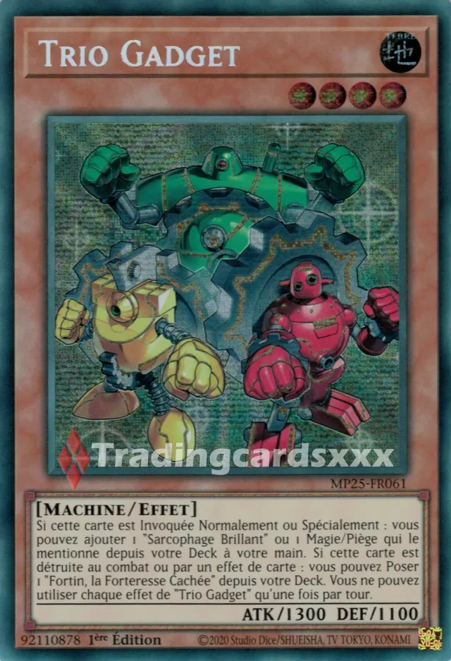 Yu-Gi-Oh! Trio Gadget carte PSE MP25-FR061 française