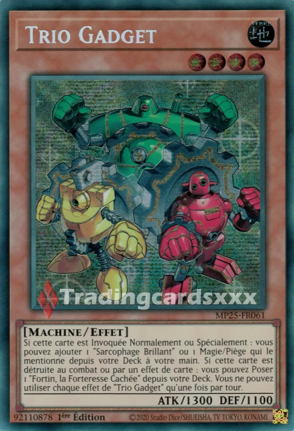 Yu-Gi-Oh! Trio Gadget carte PSE MP25-FR061 française