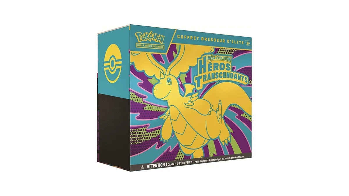 Pokémon Méga-Évolution Héros Transcendants ETB ME2.5 9 boosters