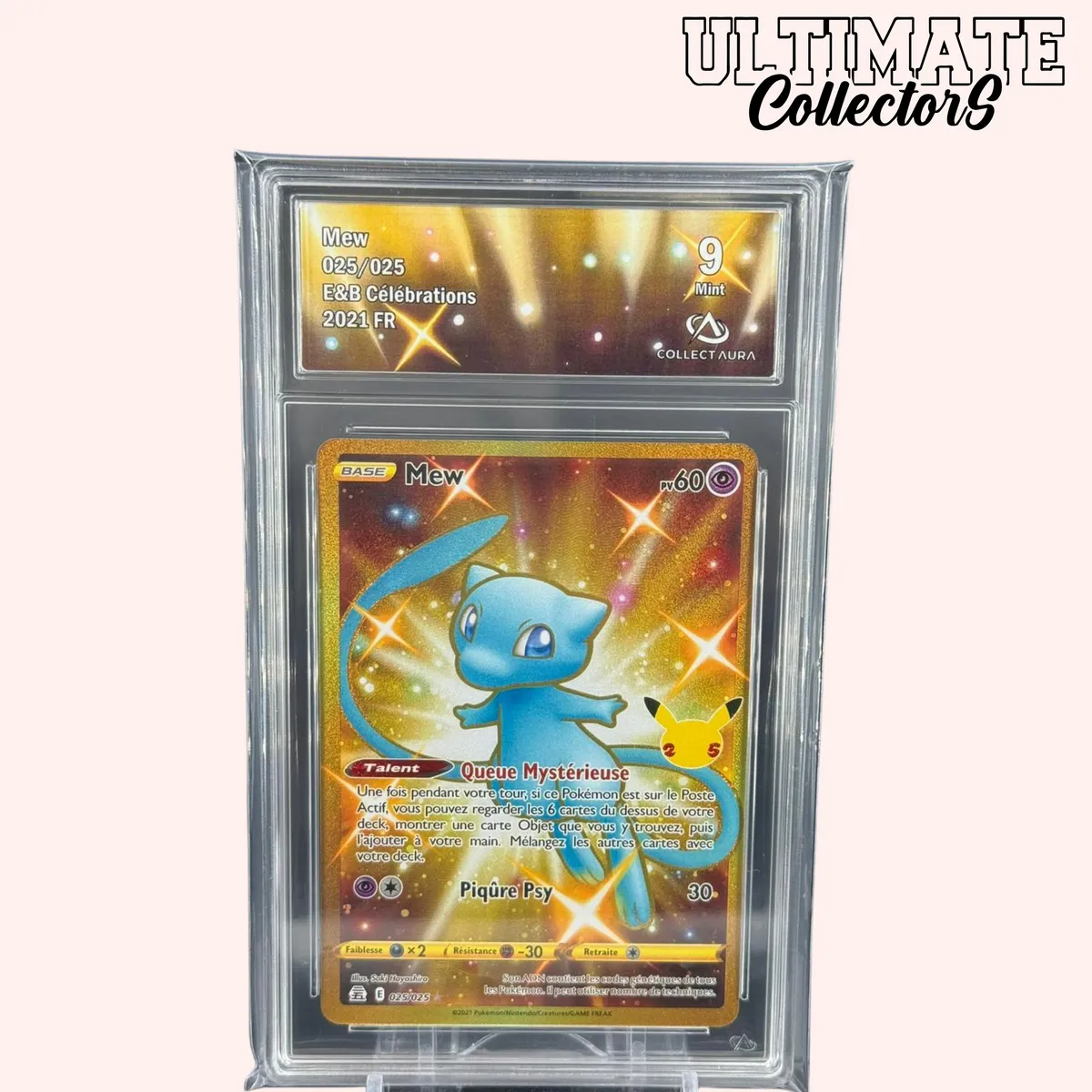 Pokémon Célébrations Mew 025/025 carte holo français