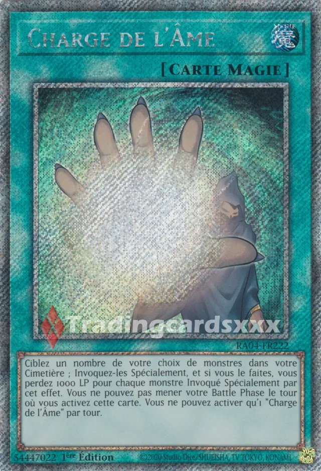 Yu-Gi-Oh! Charge de l'Âme RA04-FR222 carte 1ère édition