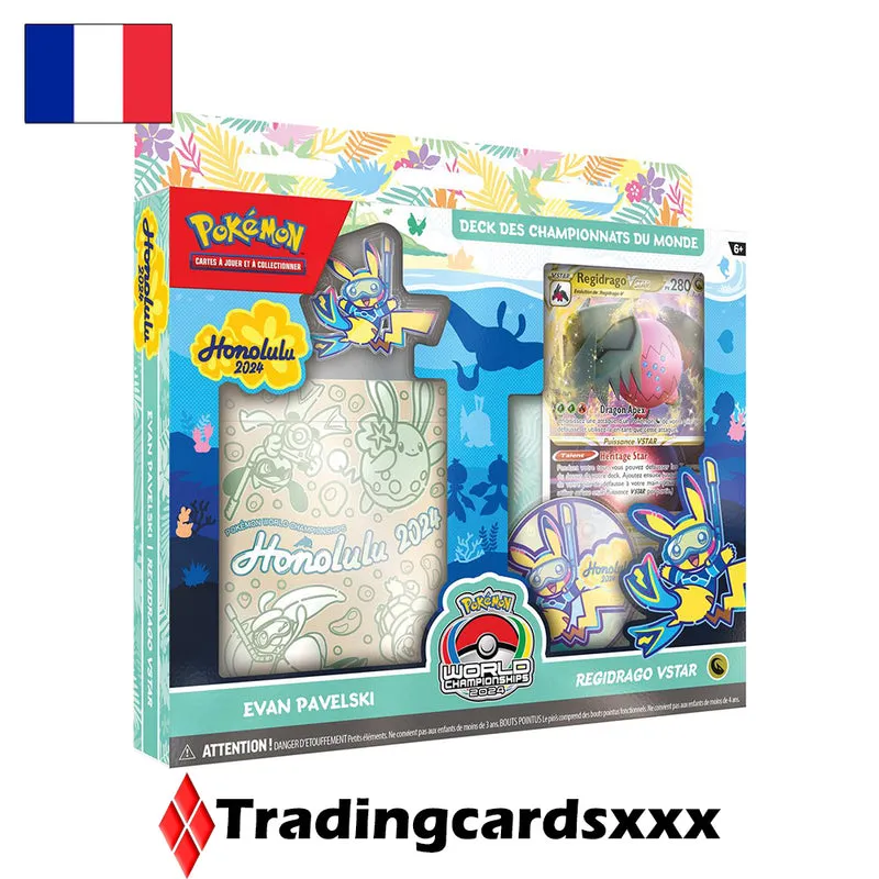 Pokémon Championnats du Monde Honolulu 2024 lot 4 decks français