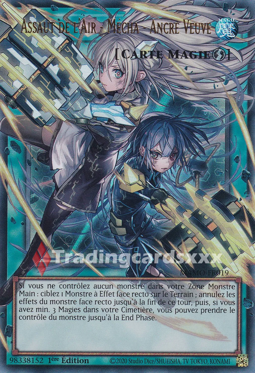 Yu-Gi-Oh! Assaut de l'Air Ancre Veuve MAMO-FR019 carte 1ère édition