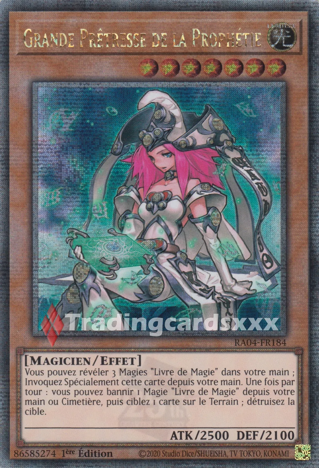 Yu-Gi-Oh! Ruée RA04 Grande Prêtresse de la Prophétie RA04-FR184 carte