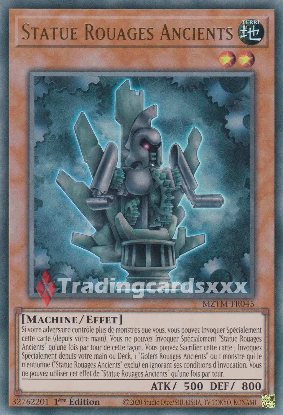 Yu-Gi-Oh! MZTM Statue Rouages Ancients MZTM-FR045 carte UR