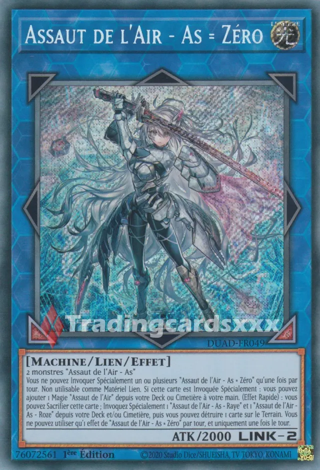 Yu-Gi-Oh! Assaut de l'Air As = Zéro carte