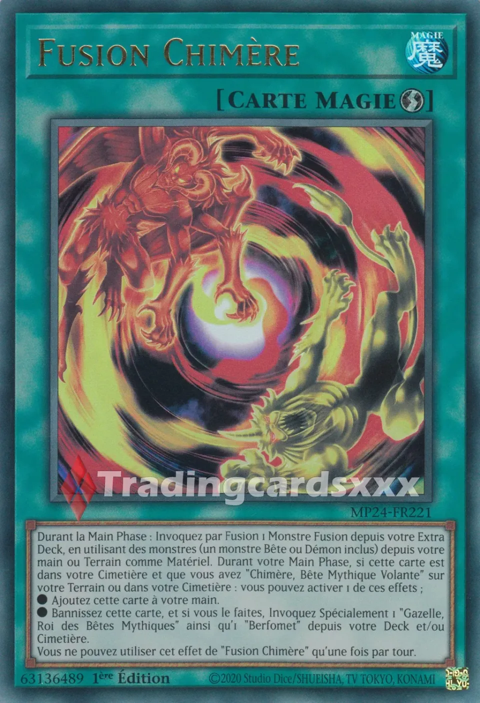 Yu-Gi-Oh! Fusion Chimère MP24-FR221 carte UR à l'unité