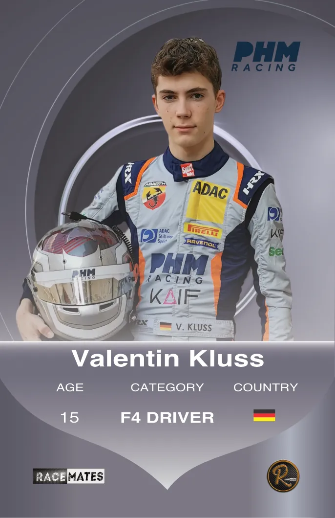 RACEMATES Valentin Kluss carte de collection