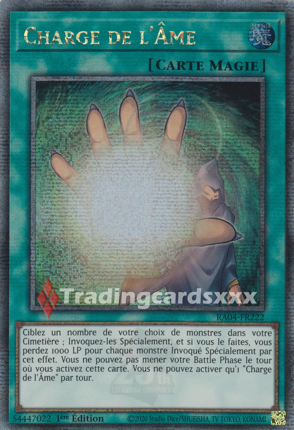 Yu-Gi-Oh! Charge de l'Âme RA04-FR222 carte 1ère édition
