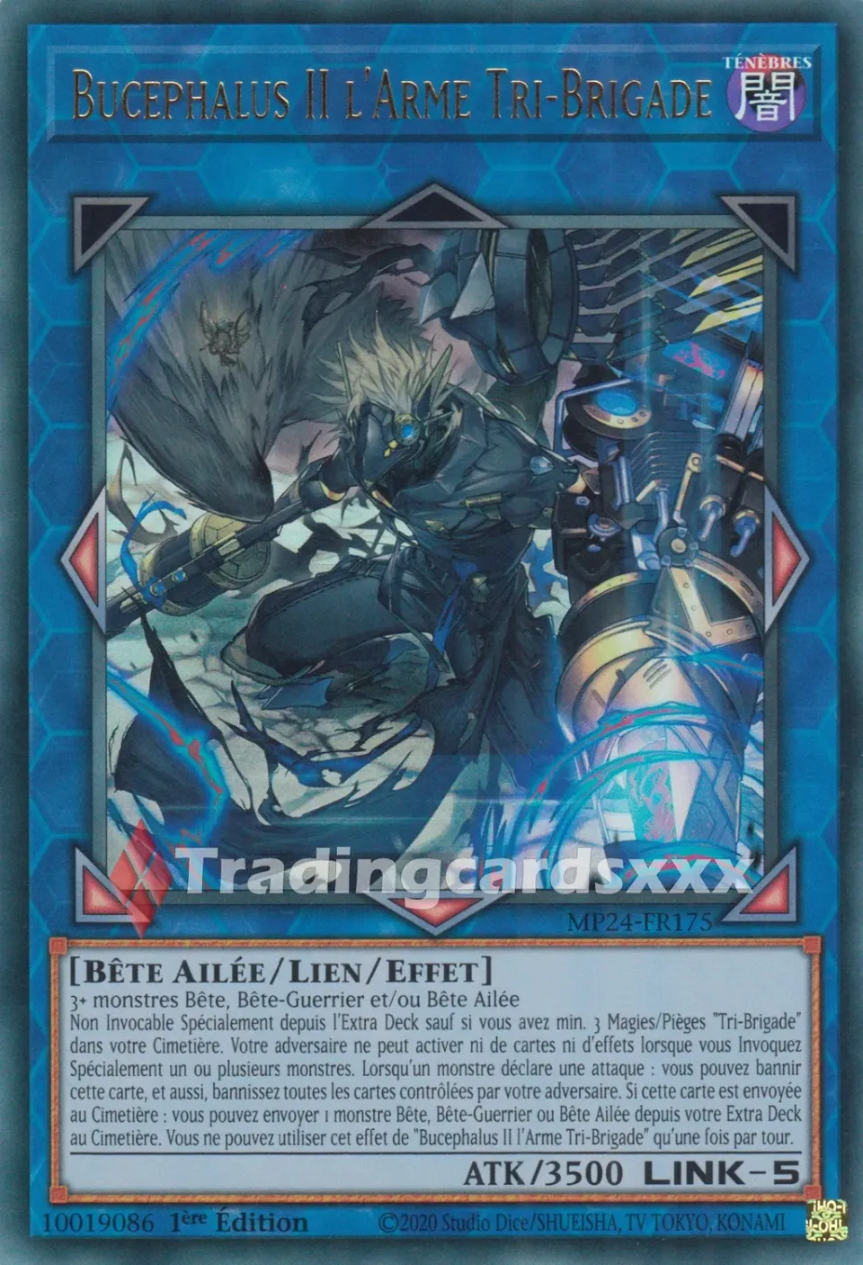 Yu-Gi-Oh! Bucephalus II l'Arme Tri-Brigade carte UR MP24-FR175