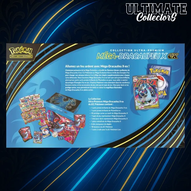 Hikaru Distribution Méga Dracaufeu X ME2 coffret 18 boosters français