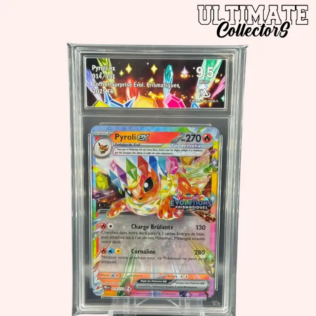 Pokémon Évolutions Prismatiques Pyroli ex 014/131 carte Feu