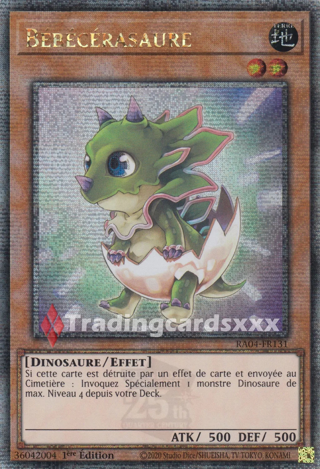 Yu-Gi-Oh! RA04 Bébécérasaure RA04-FR131 carte