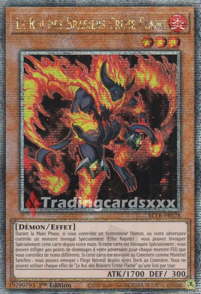 Yu-Gi-Oh! Le Roi des Brasiers Crime Flame carte