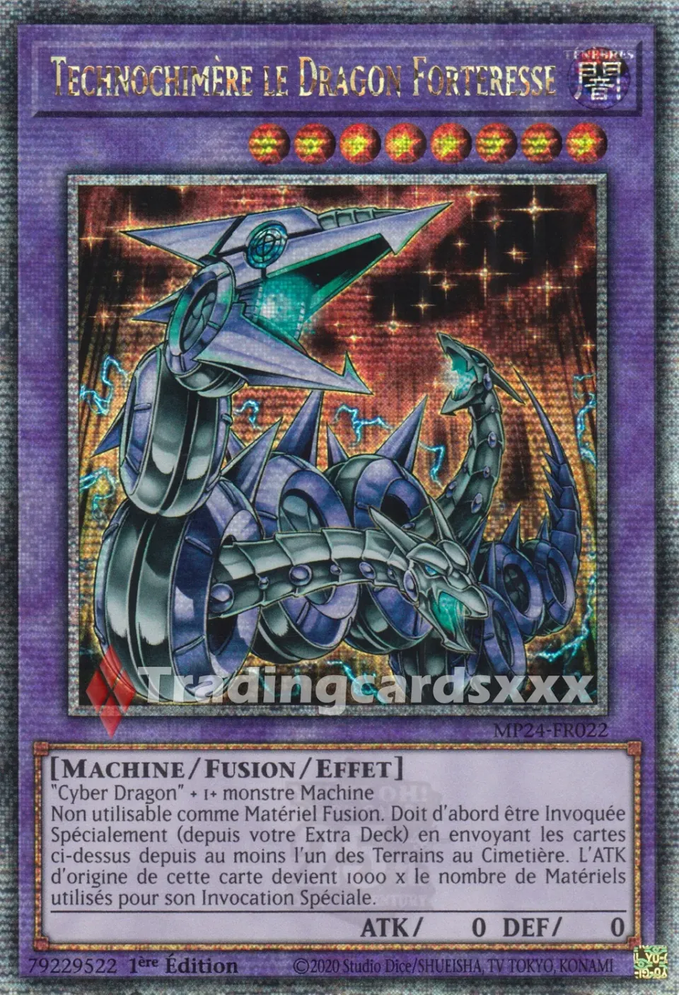 Yu-Gi-Oh! Technochimère Dragon Forteresse MP24-FR022 carte QCSE