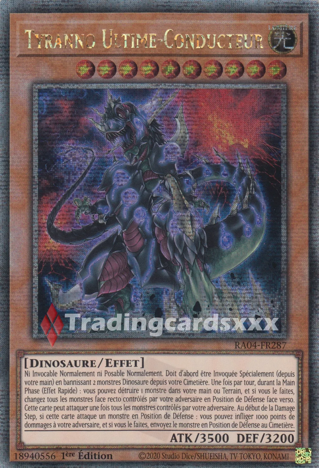 Yu-Gi-Oh! Tyranno Ultime-Conducteur Carte à l'unité
