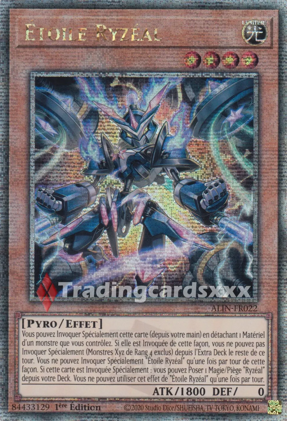 Yu-Gi-Oh! Étoile Ryzéal ALIN-FR022 carte à l’unité française