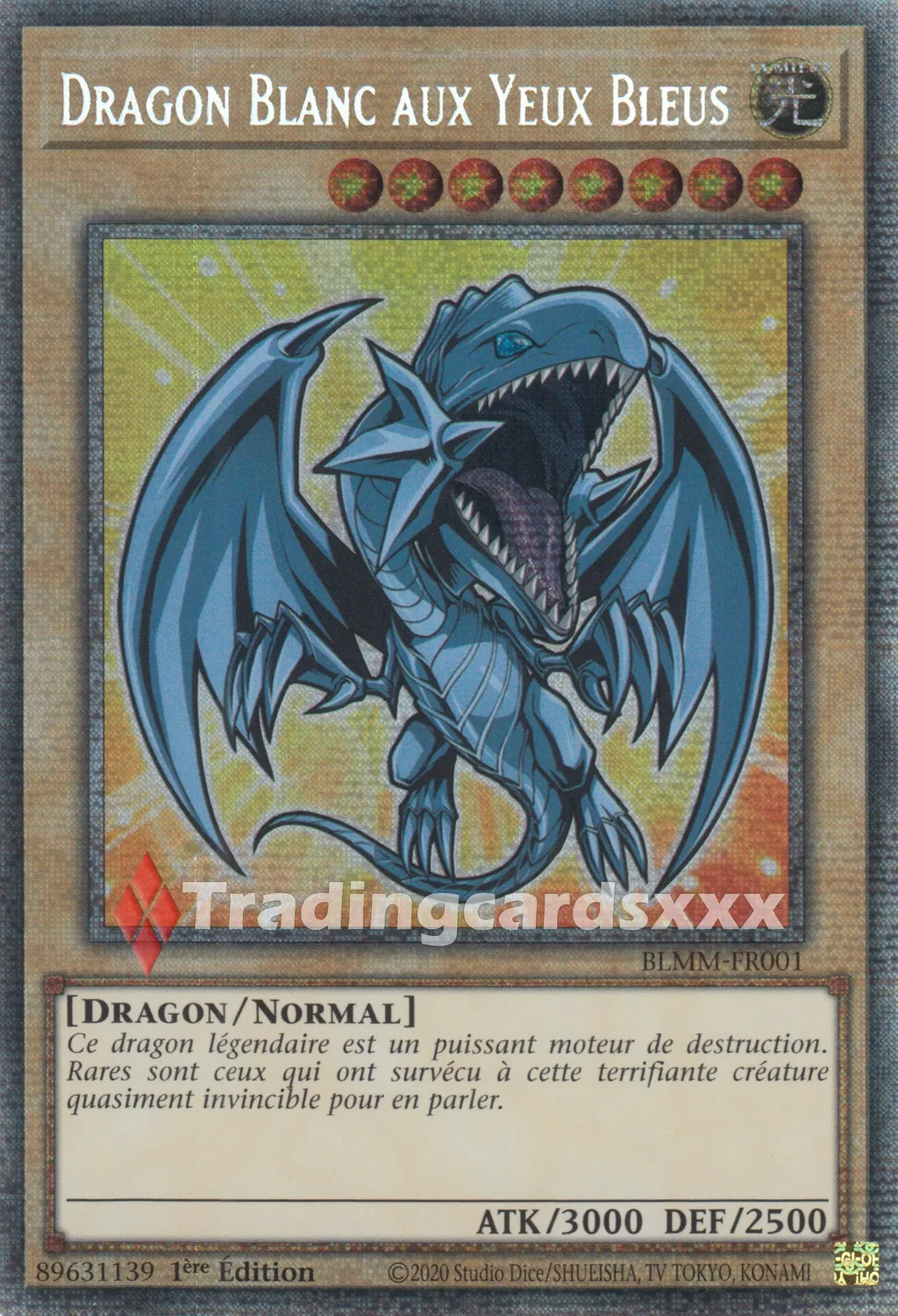 Yu-Gi-Oh! Dragon Blanc aux Yeux Bleus carte à l'unité
