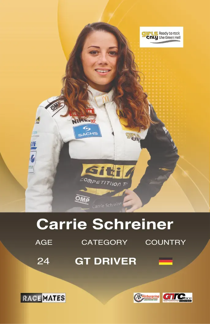 RACEMATES Carrie Schreiner carte à collectionner