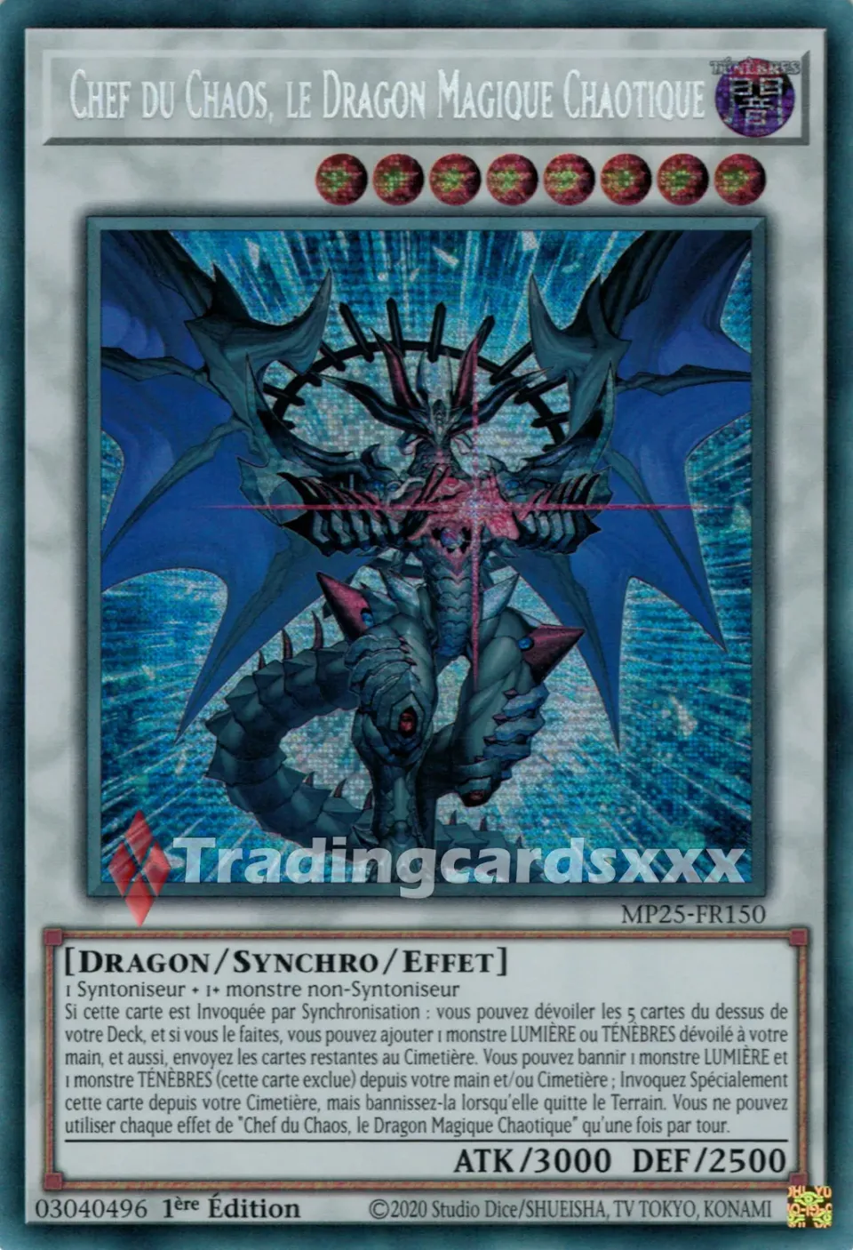 Yu-Gi-Oh! MP25 Chef du Chaos, le Dragon Magique Chaotique PSE MP25-FR150 carte