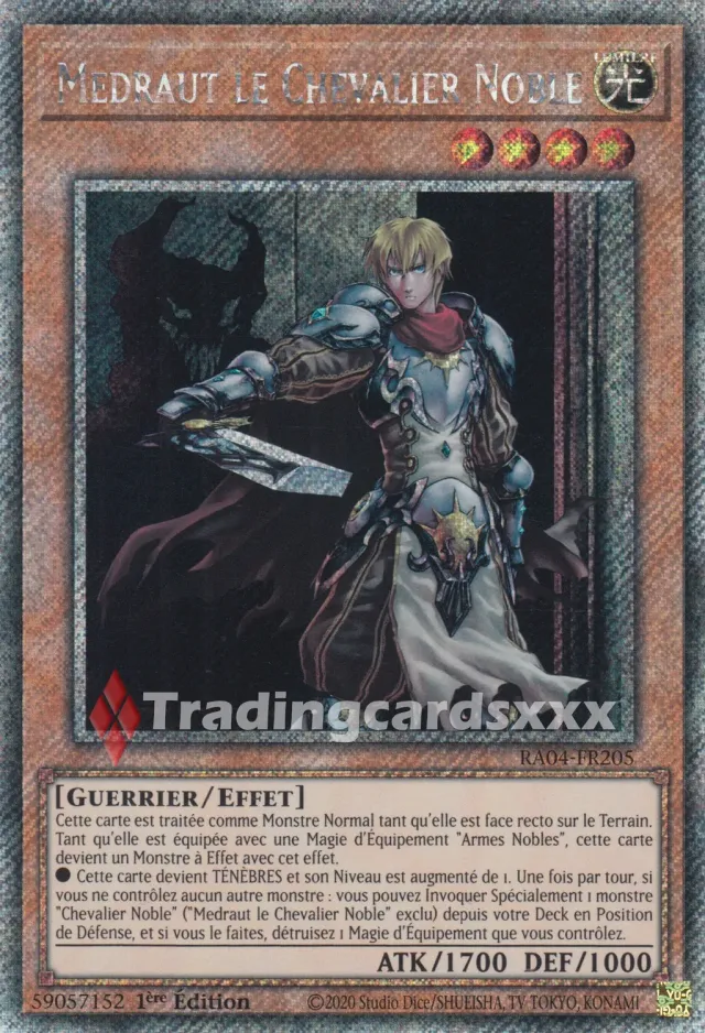Yu-Gi-Oh! Medraut le Chevalier Noble RA04-FR205 carte
